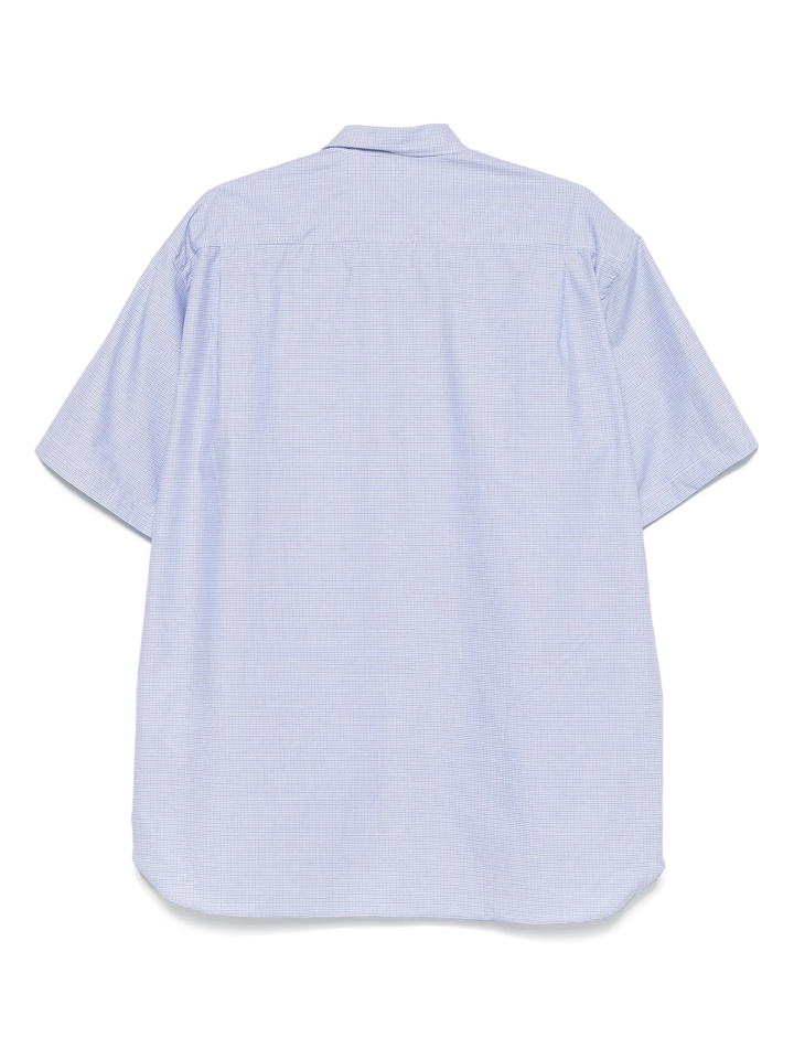 Multi Fabrics Mix Short Sleeve Shirt