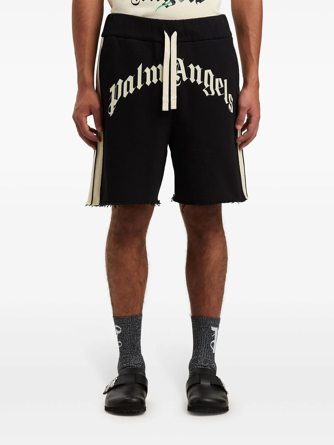 Curved Logo Track Sweatshorts