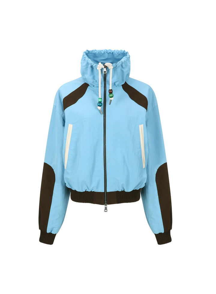 Sadie Color Block Bomber Jacket