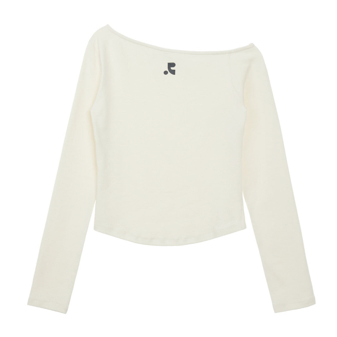 One Shoulder Long Sleeve Top