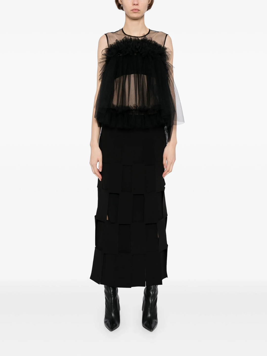 Nylon Tulle Blouse