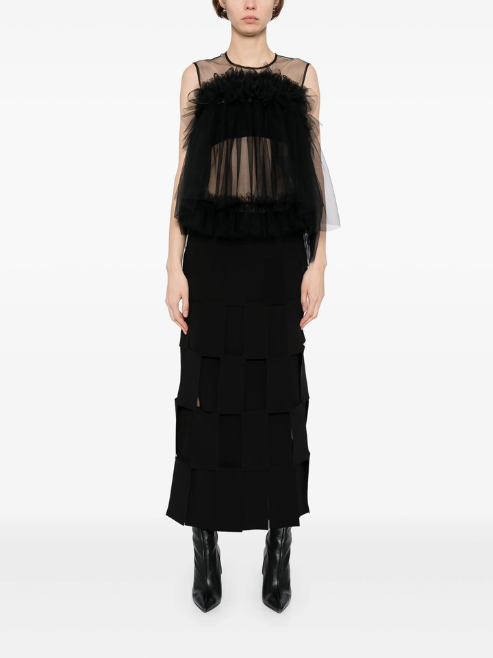 Nylon Tulle Blouse