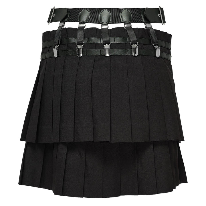 Wool Polyester Mini Skirt