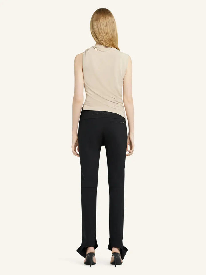 Draped Crepe Jersey Top