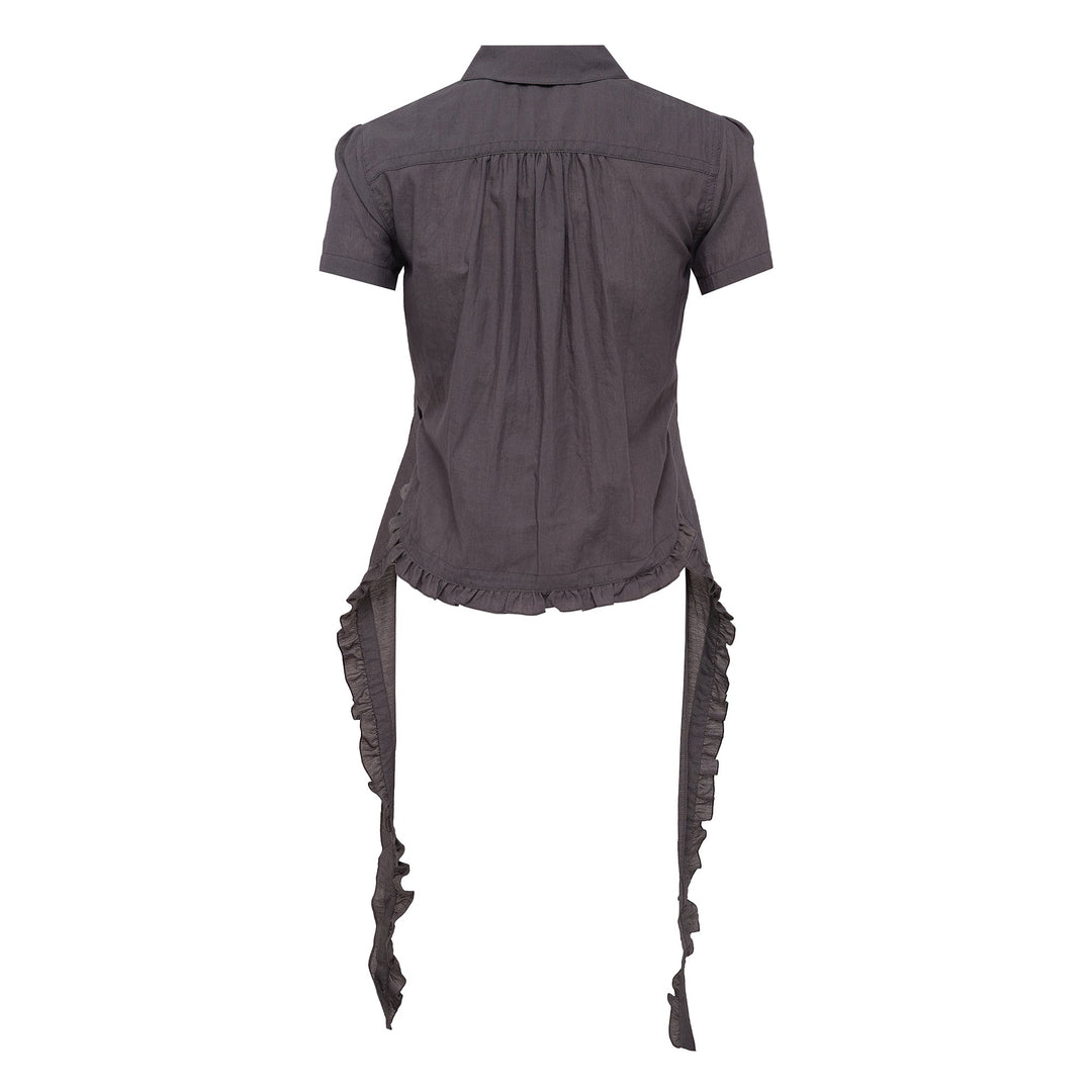 Ruffle Polo Shirt