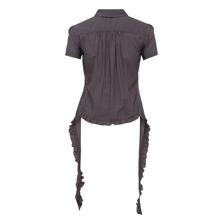 Ruffle Polo Shirt