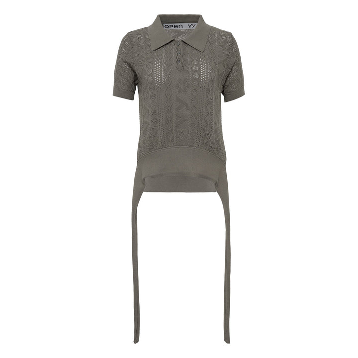 YY Jacquard Knit Polo Shirt