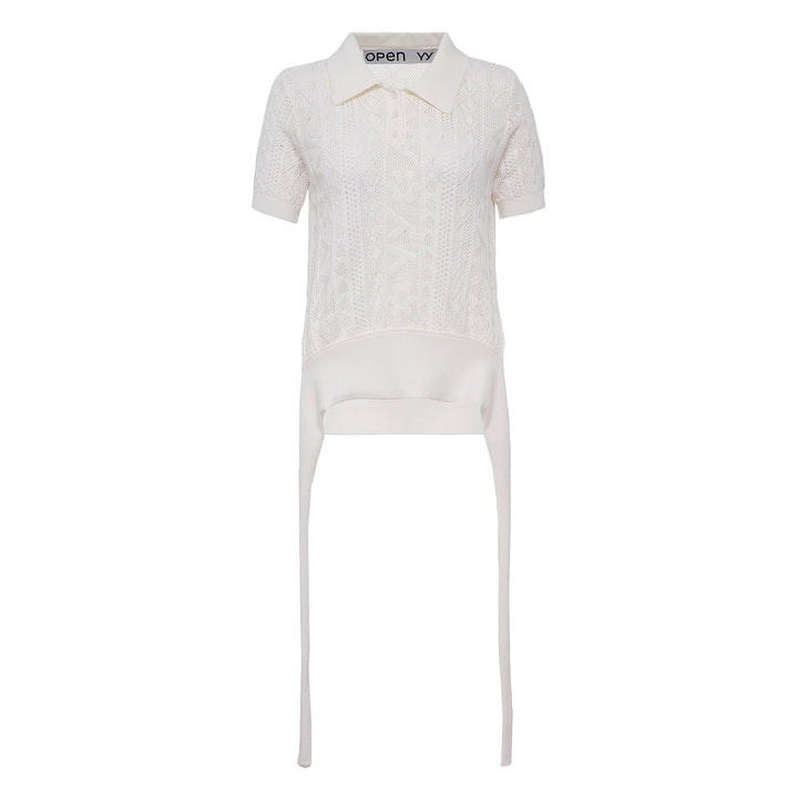 YY Jacquard Knit Polo Shirt