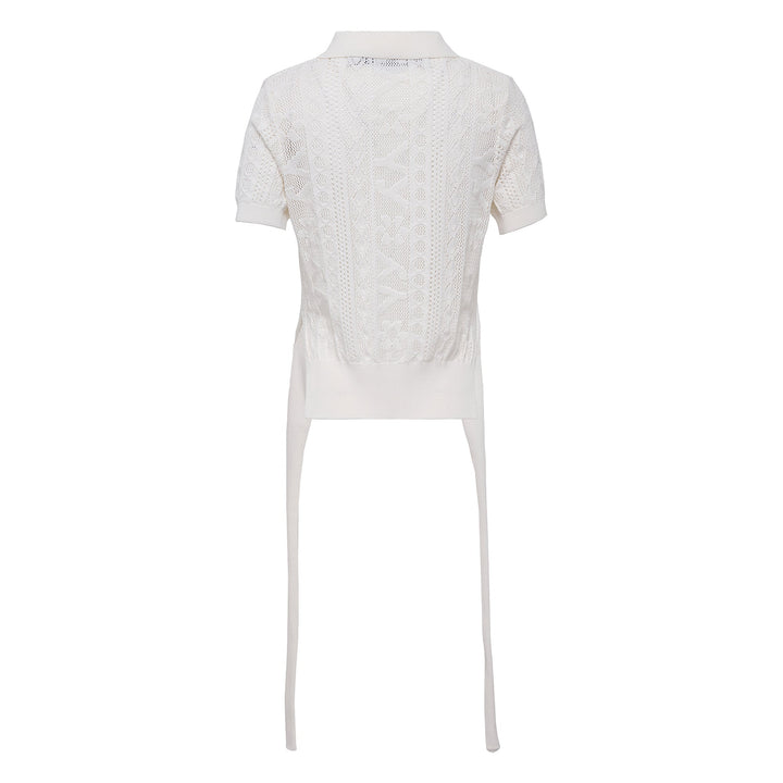 YY Jacquard Knit Polo Shirt