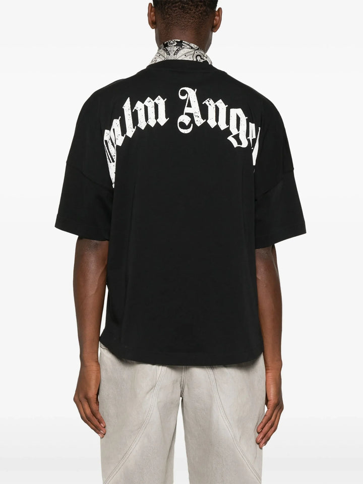 Back Curved Logo Over Tee