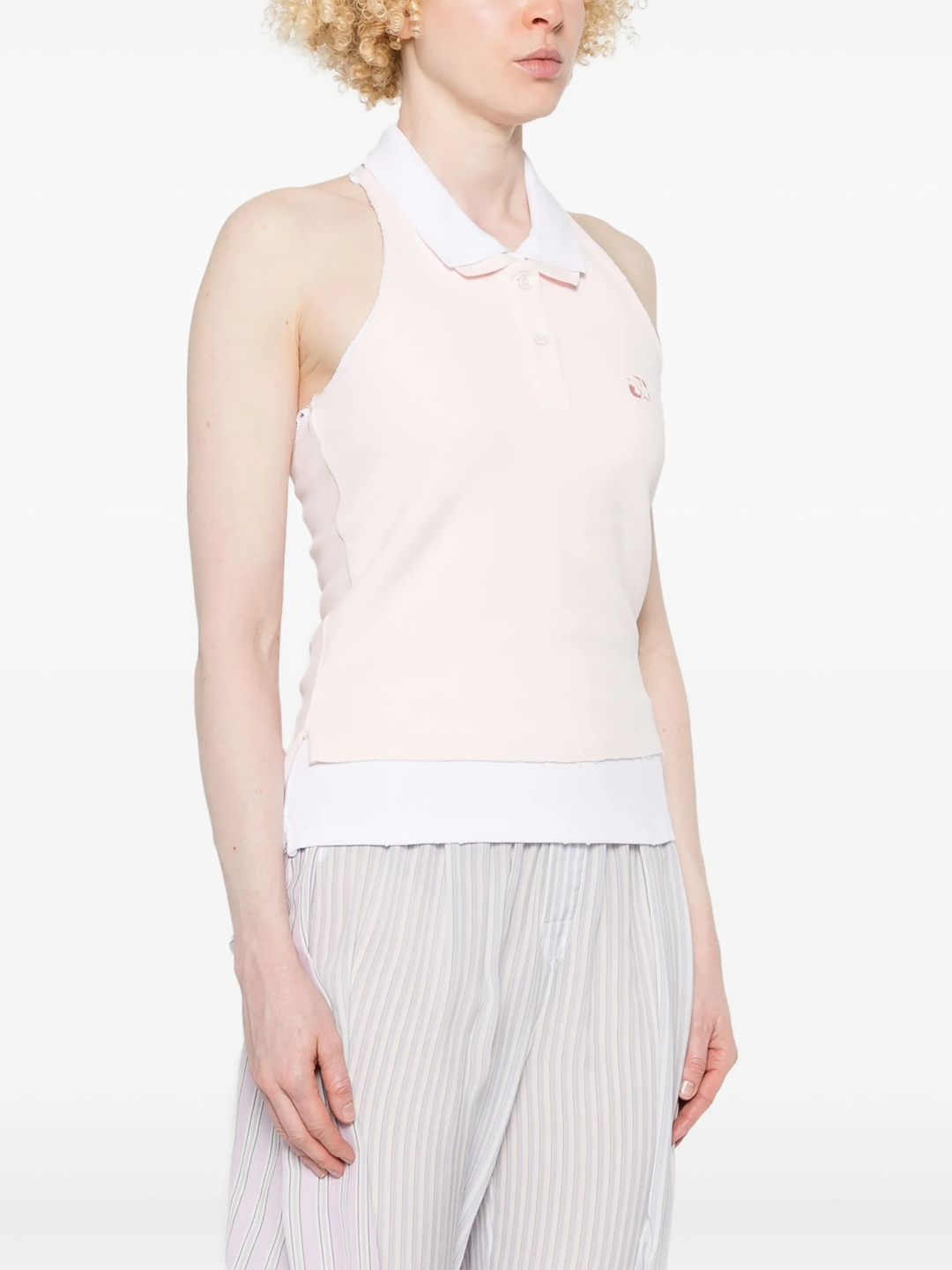Layered Polo Mini Halter Top