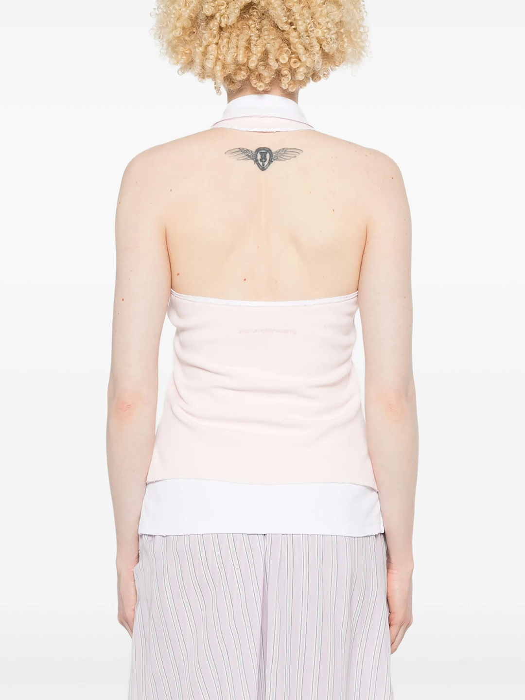 Layered Polo Mini Halter Top