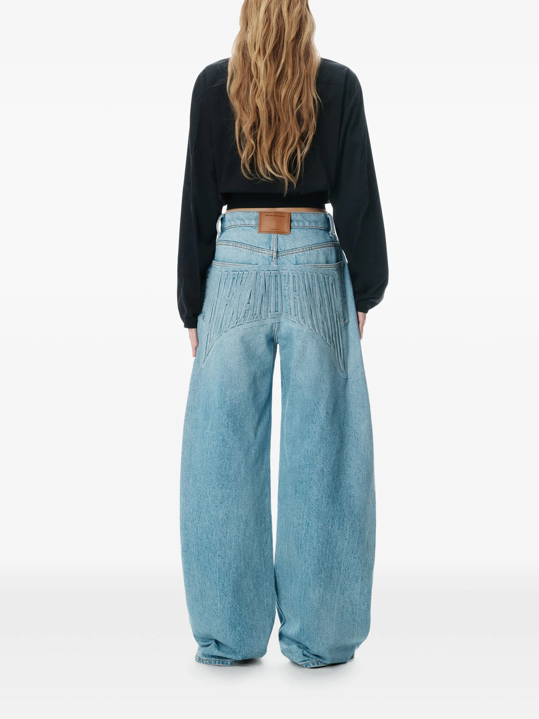 Oversized Rounded Mid-Rise Jeans