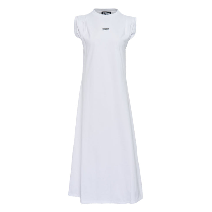Pulled Shoulder Maxi Dress