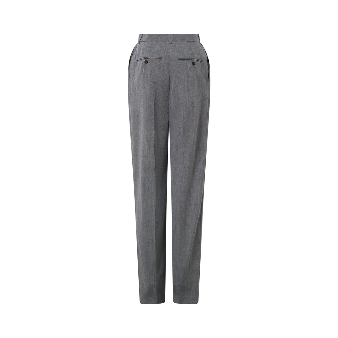 Grey Shoulder Puff Pants