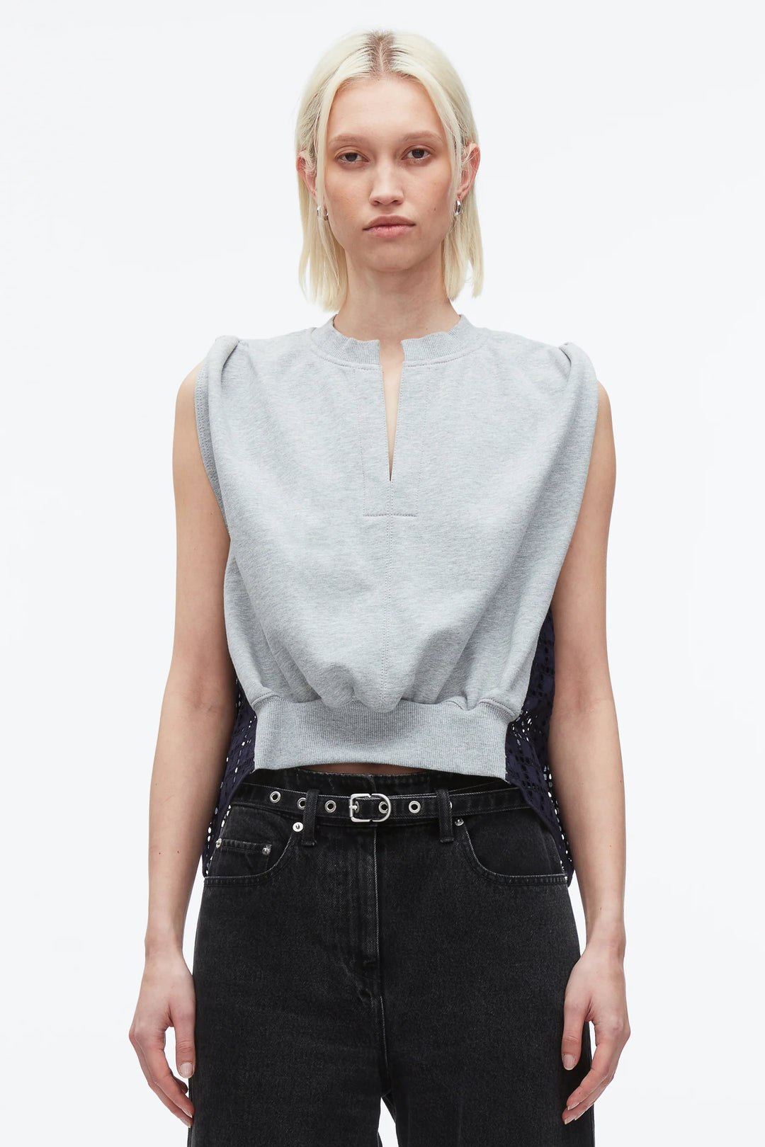 Slvls French Terry Top W Brode