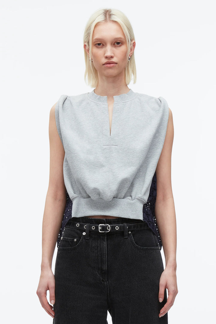 Slvls French Terry Top W Brode