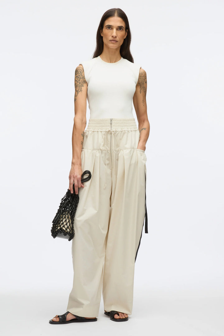 Wide Leg Pant With Zipper