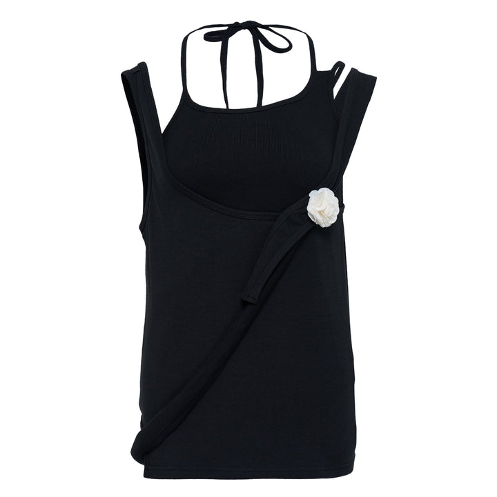 Multiway Layered Sleeveless Black