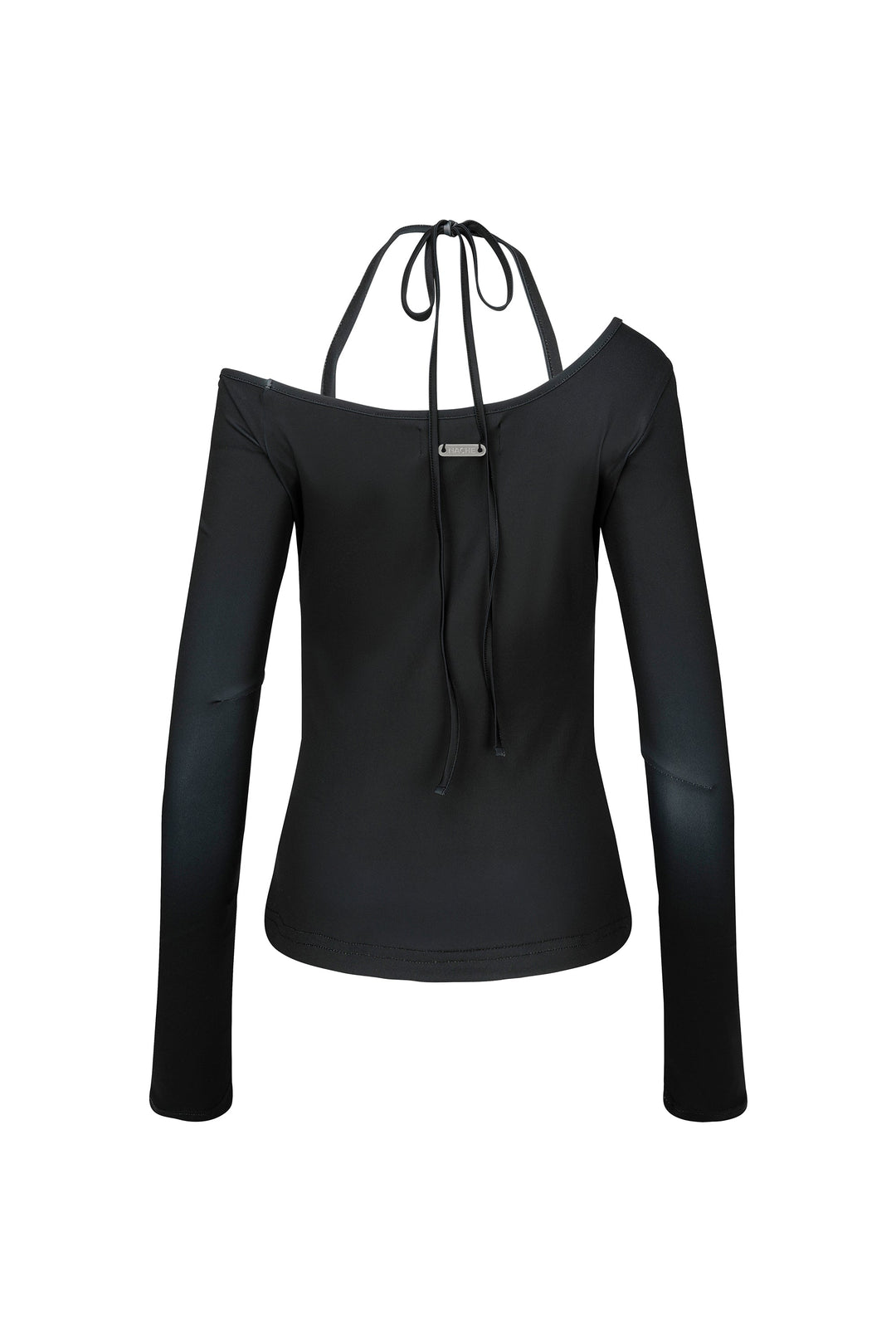 Halter Slim Fit Long Sleeve Top
