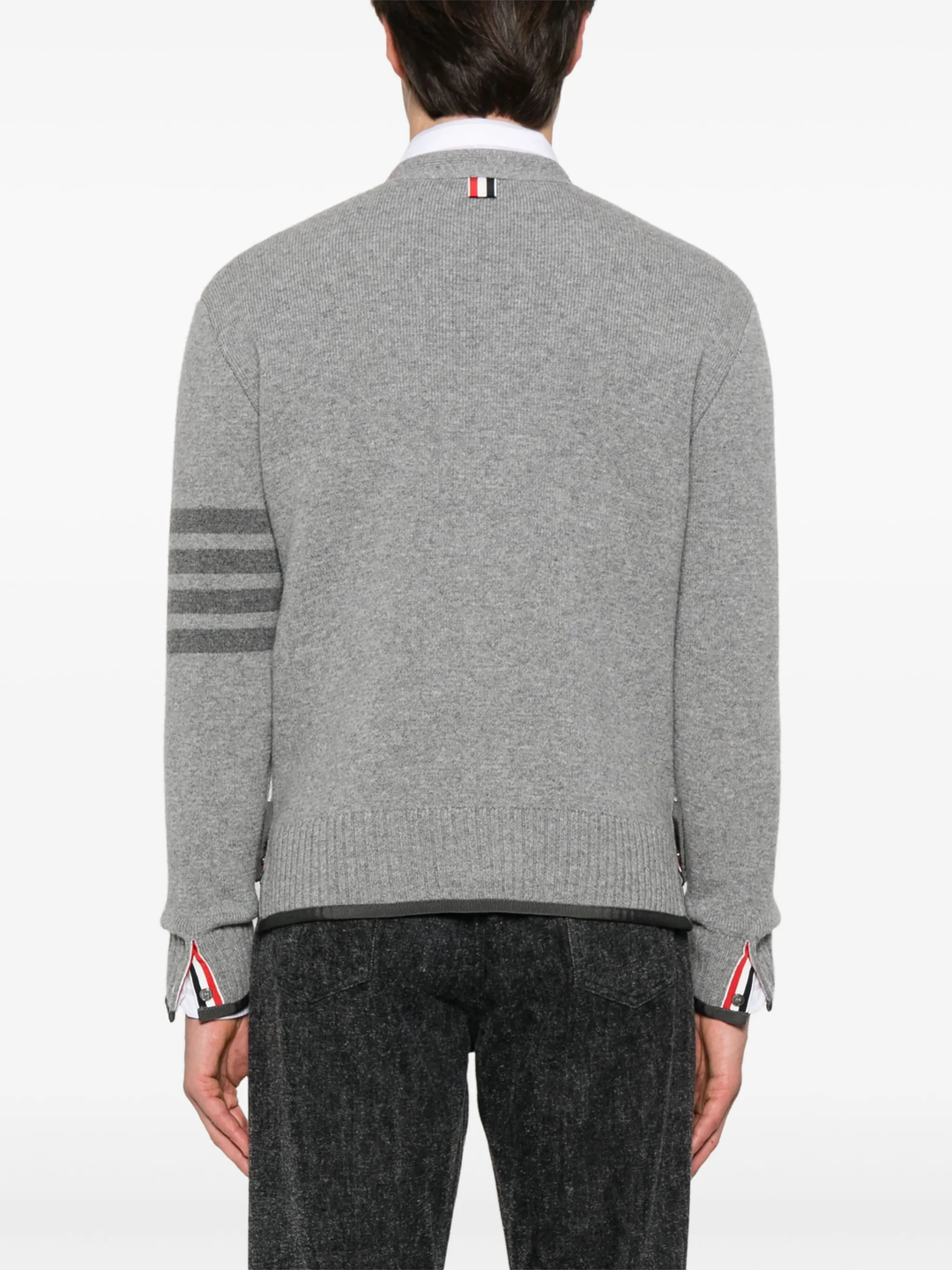 Milano Stitch Merino Wool V Neck Cardigan