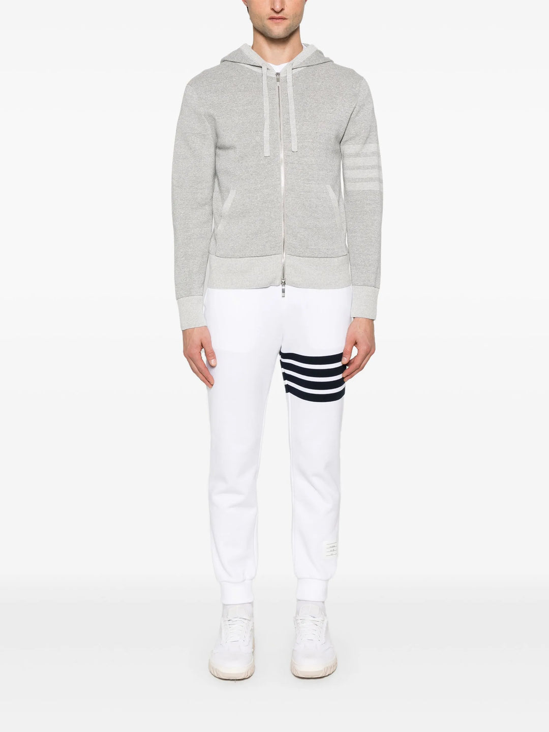 Textured Striped Stitch Relaxed Sweater