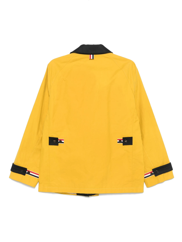 Cropped Shawl Collar Field Jacket Men