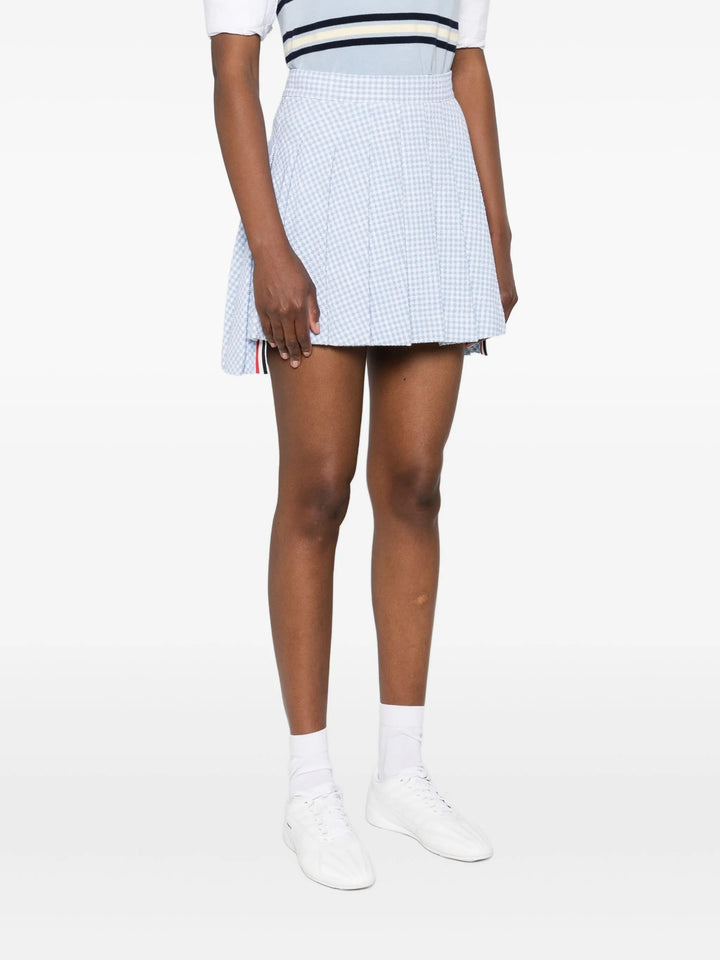 Mini Pleated Skirt In Gingham