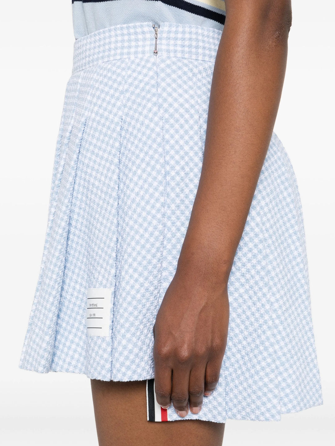 Mini Pleated Skirt In Gingham