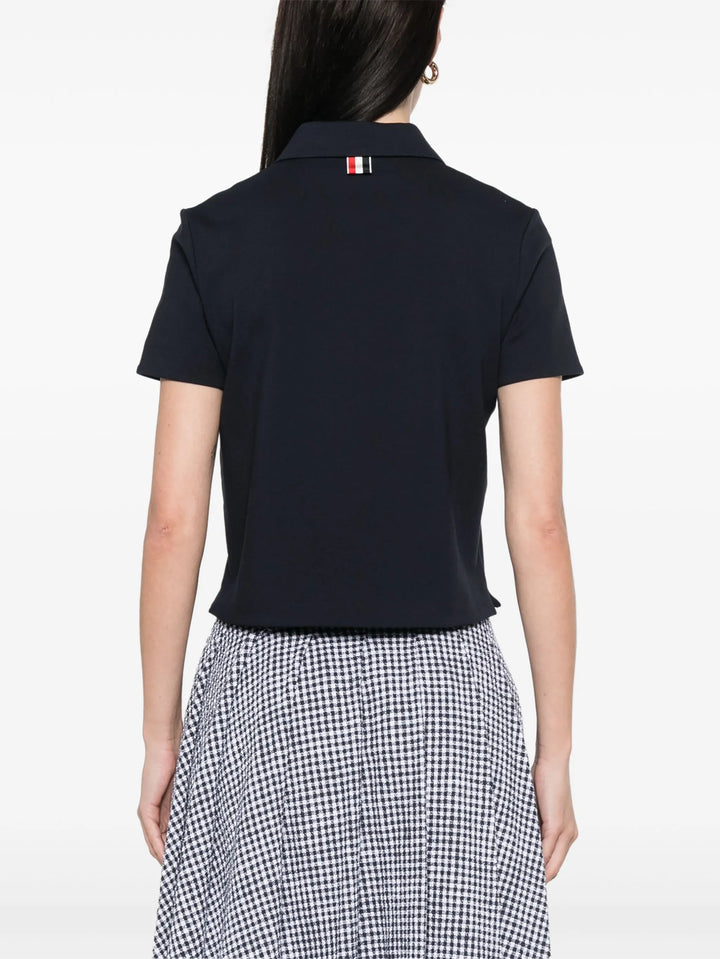 Short Sleeve Polo With Anchor