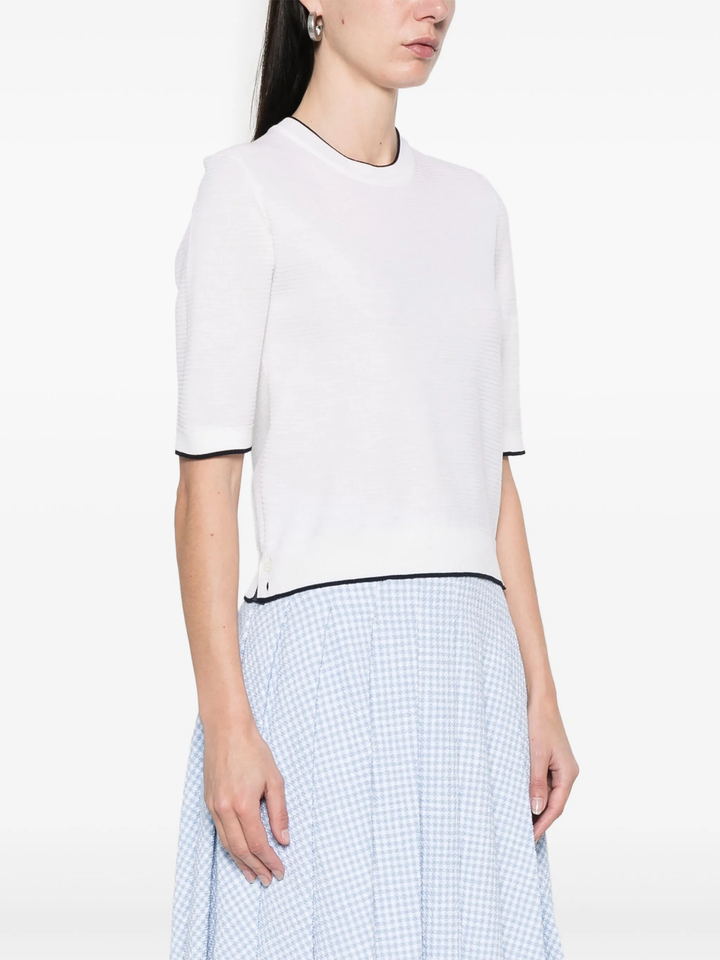 Textured Stitch Short Sleeve Tee