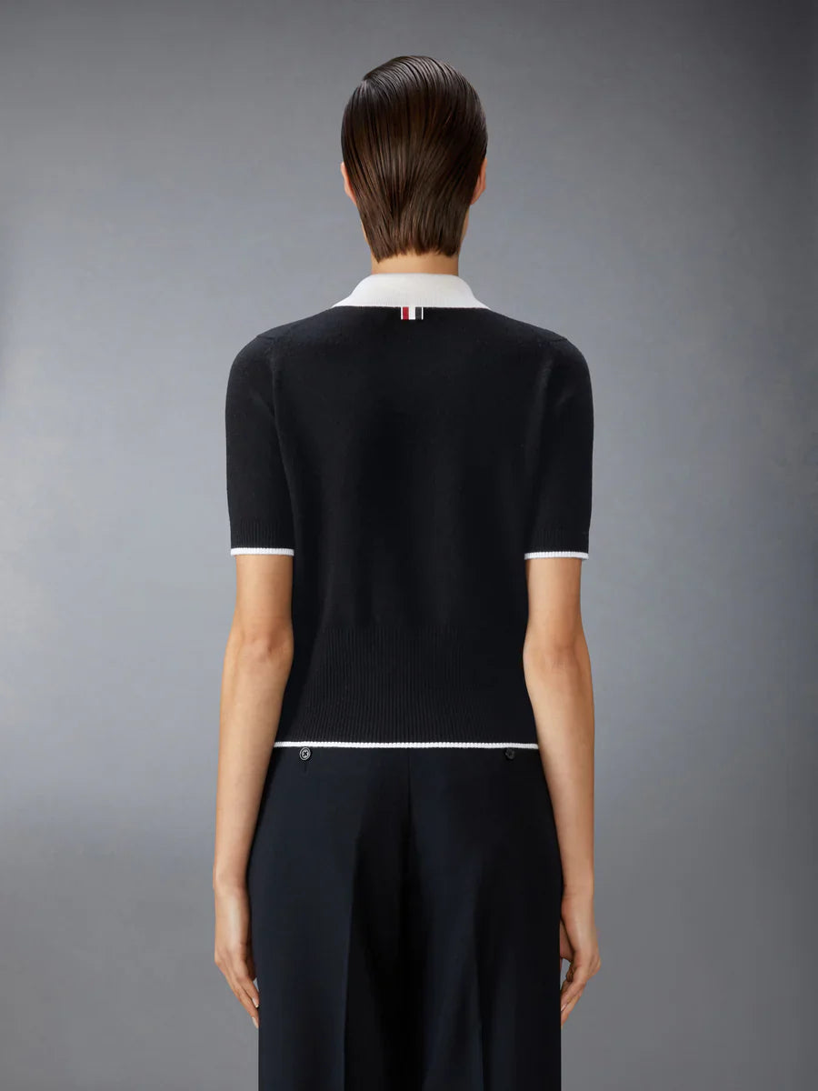 Jersey Stitch Cashmere Polo Women