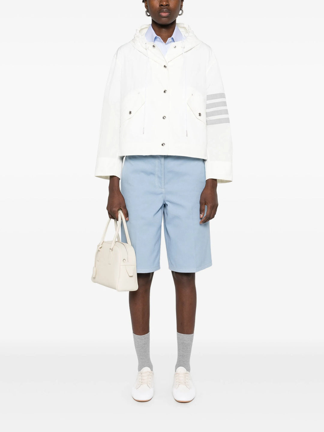 Memory Tech 4-Bar Cropped Anorak