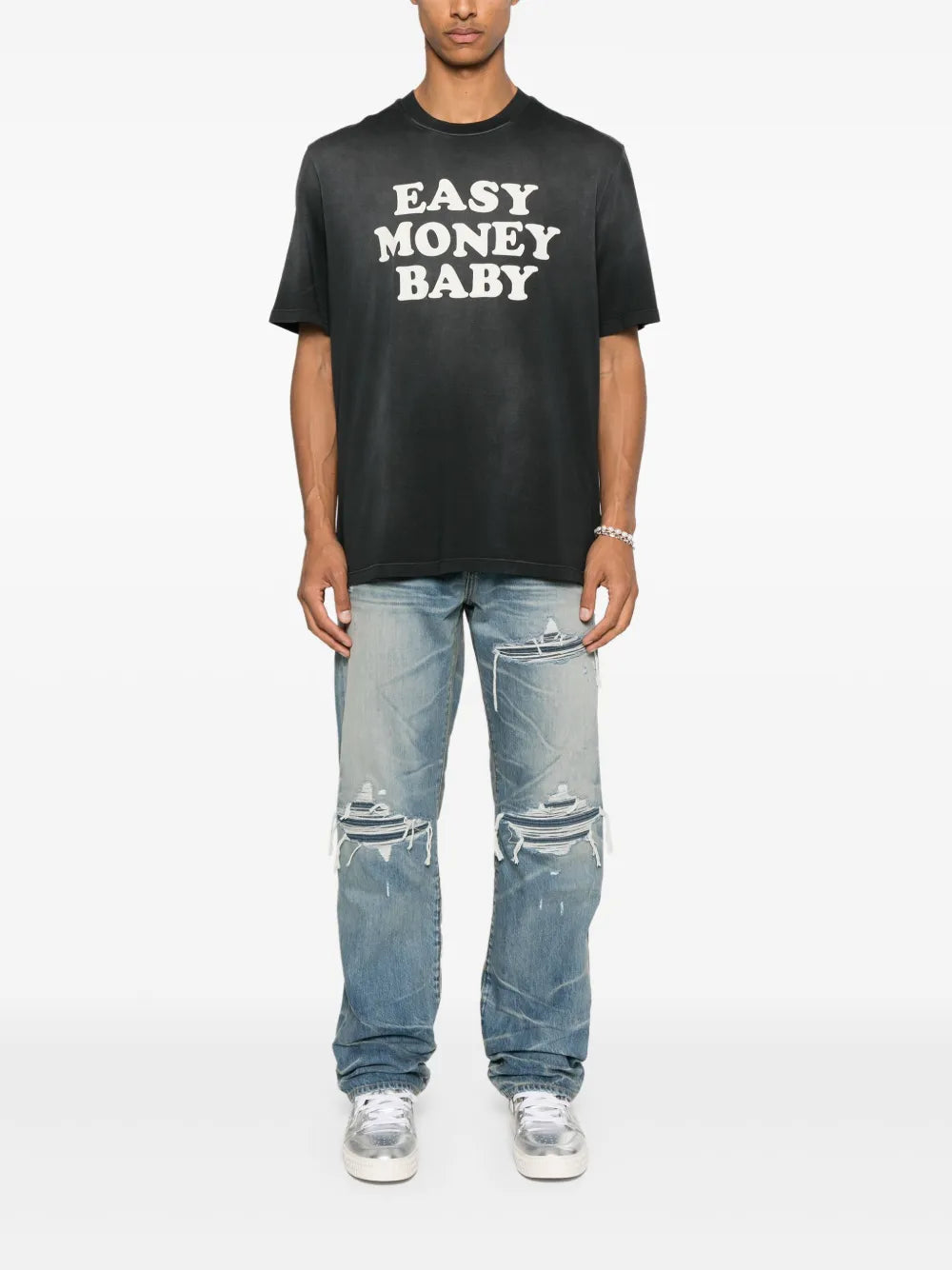 Pleated Denim Straight MX1 Jeans