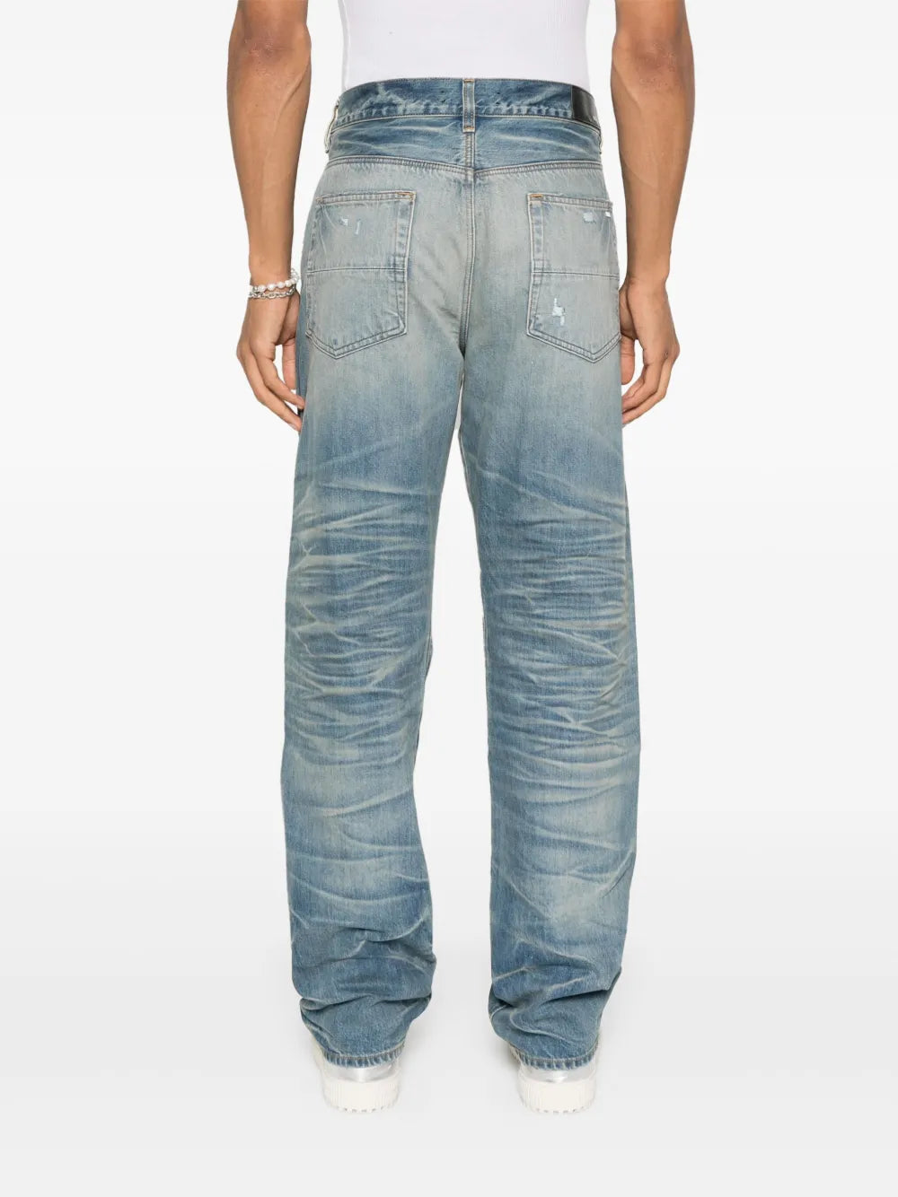 Pleated Denim Straight MX1 Jeans