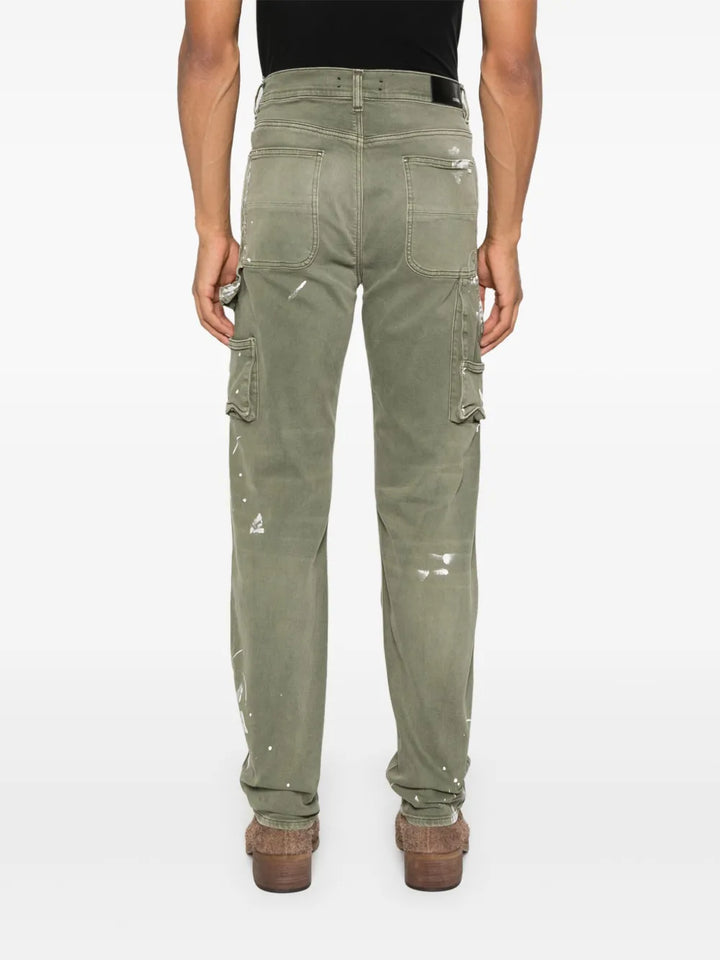 Army Logo Painted Slim Workman Jeans