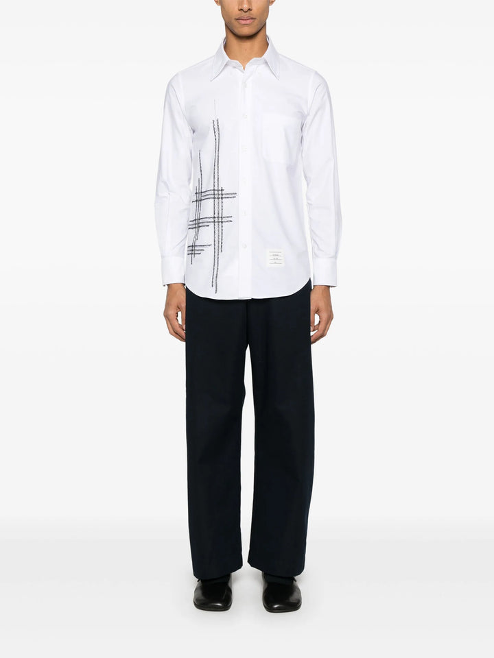 Oxford Blanket Stitch Degrade Shirt