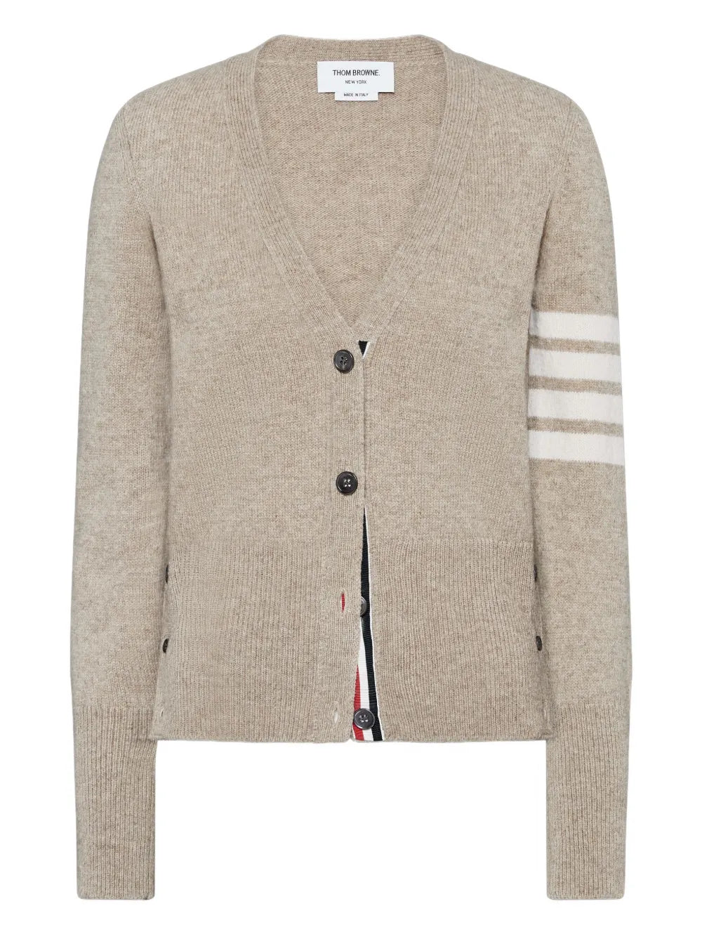 Jersey Stitch Shetland Wool 4-Bar Cardigan