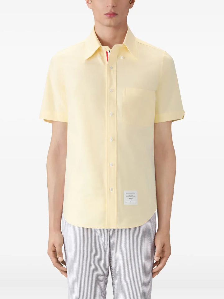 Straight Fit Button Down Short Sleeve Shirt