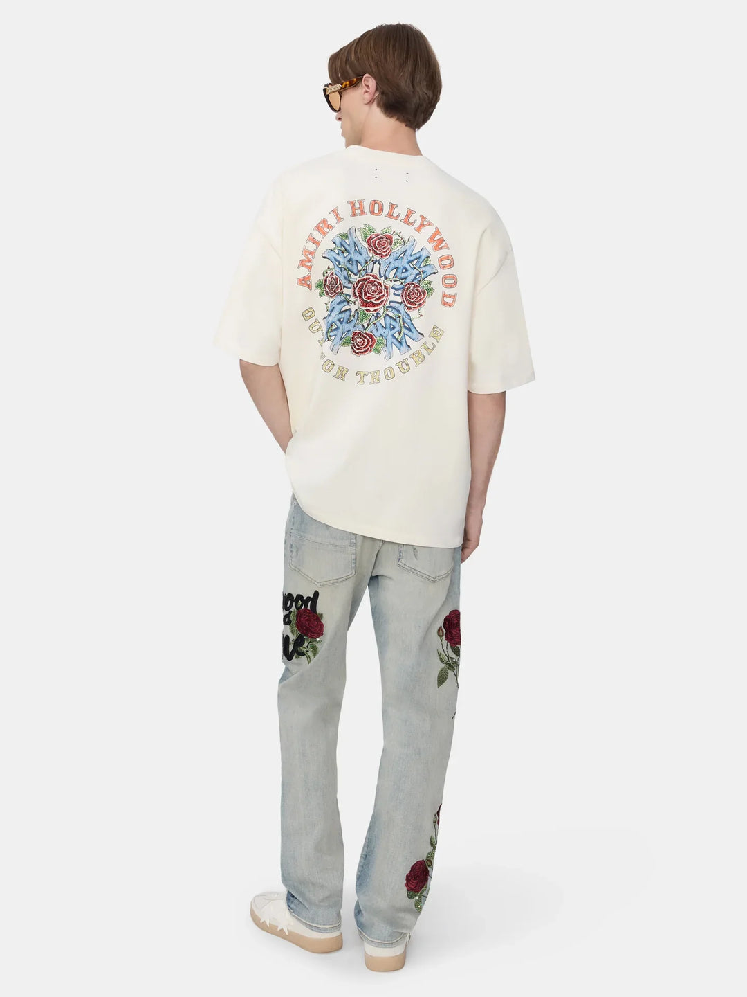 Crystal Out For Trouble Oversized Tee