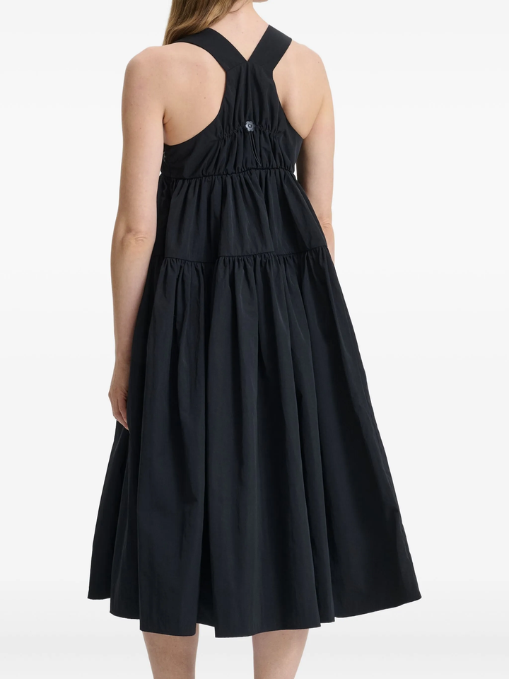 Bib Dress With Tiered Skirt