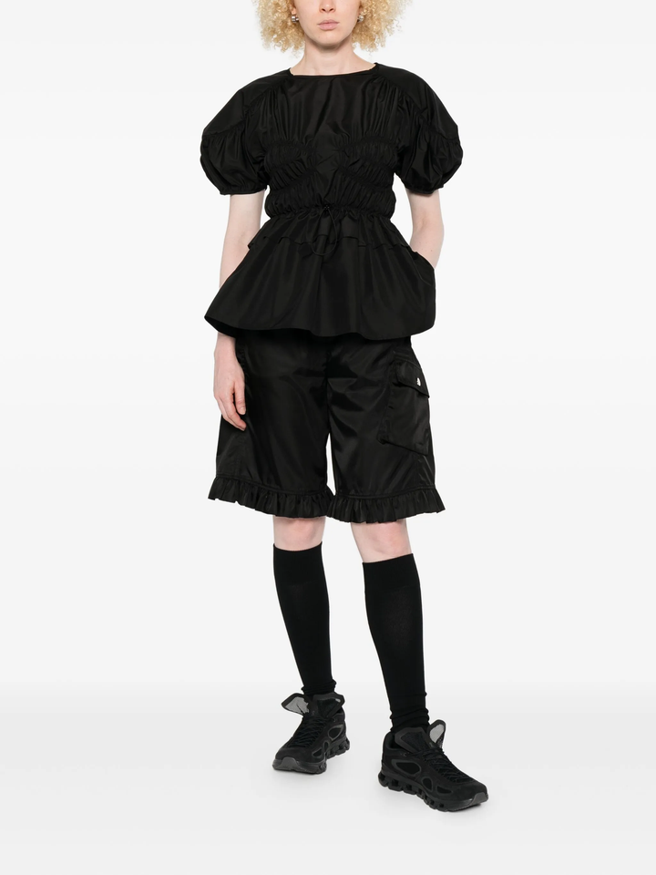 Short Sleeve Peplum Top