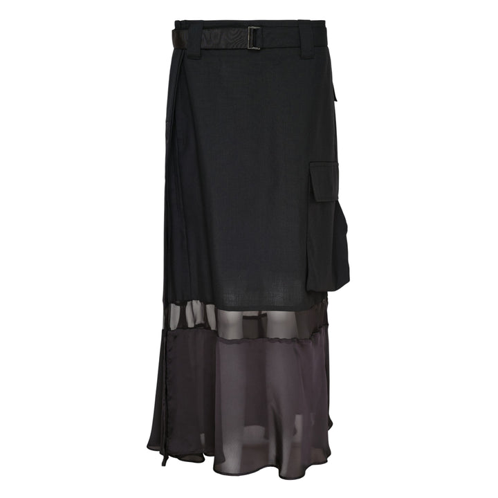 Suiting Mix Midi Skirt