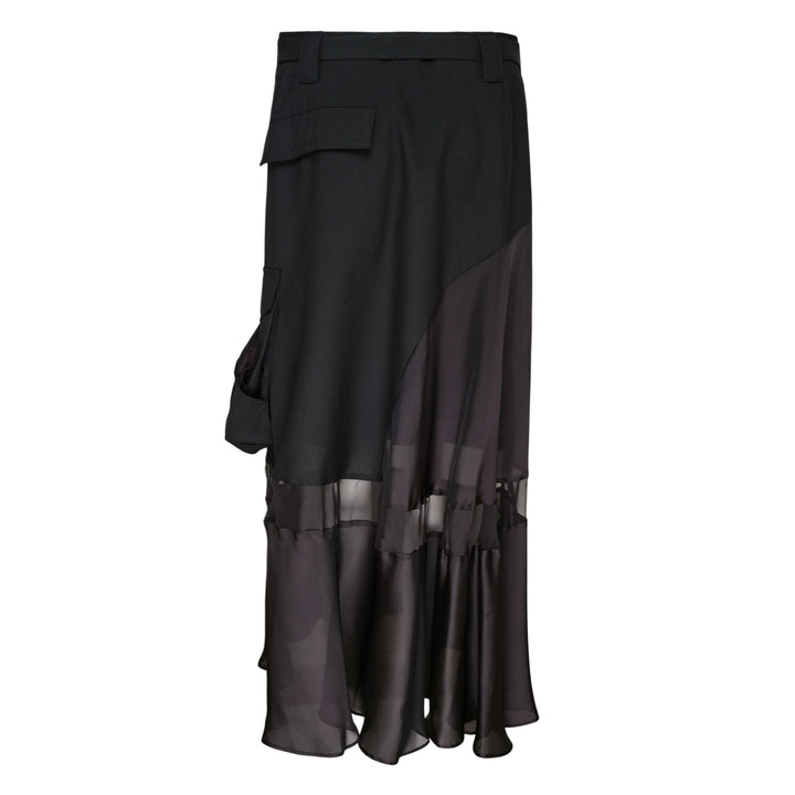 Suiting Mix Midi Skirt