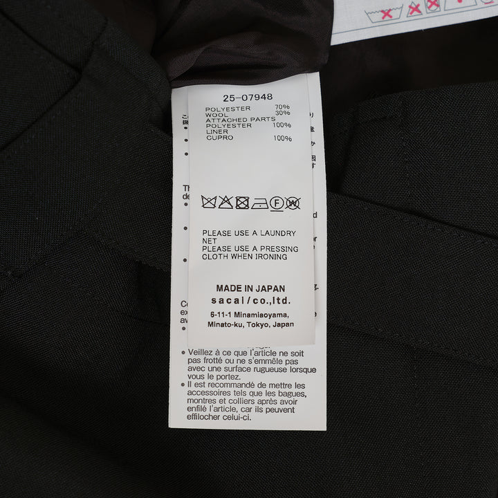 Suiting Mix Midi Skirt