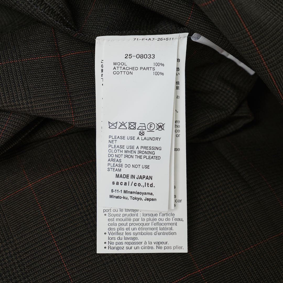 Glen Check Pleated Skirt