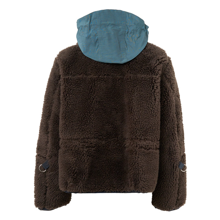 Faux Shearling x Grosgrain Blouson