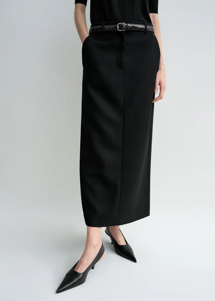 Low-Waist Straight Skirt