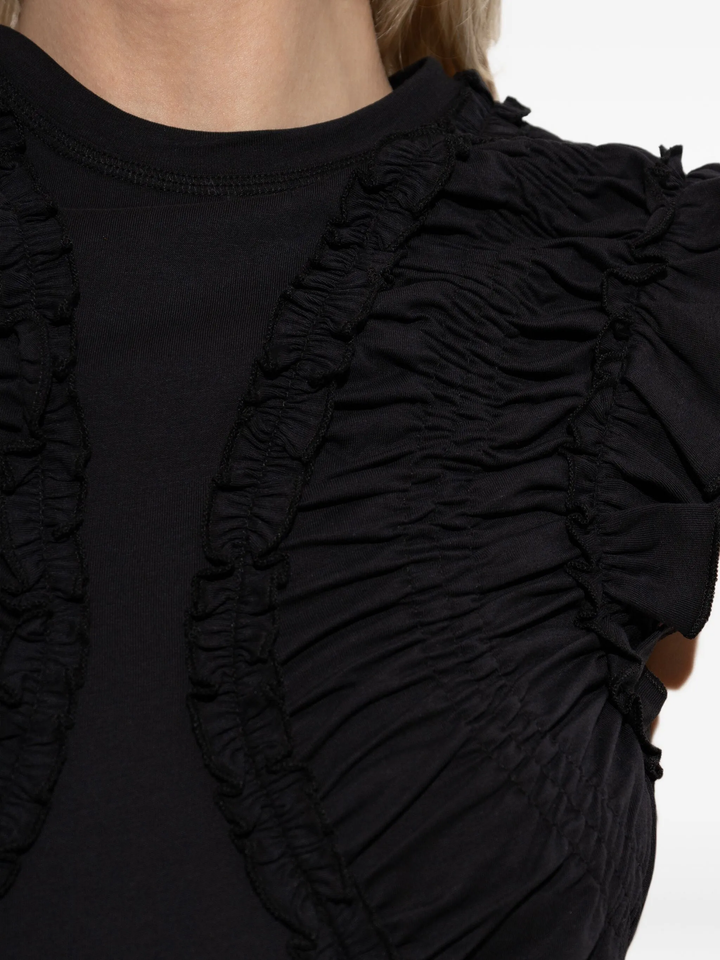 Shiva Sleeveless Ruffled Midi Dress