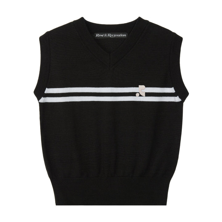 Double Line Knit Vest